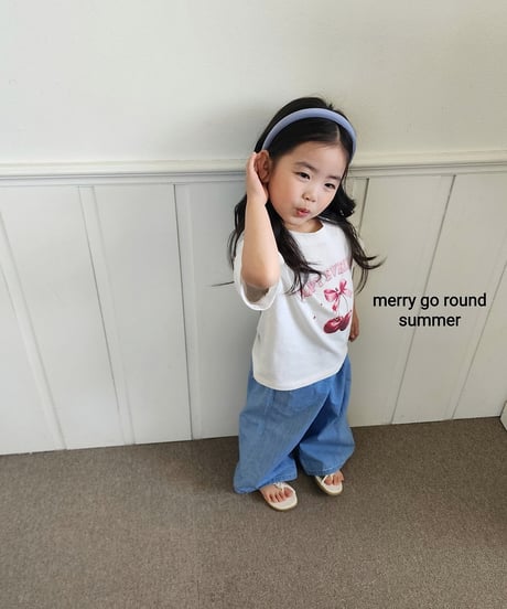 42[予約]merry go round summer print tee