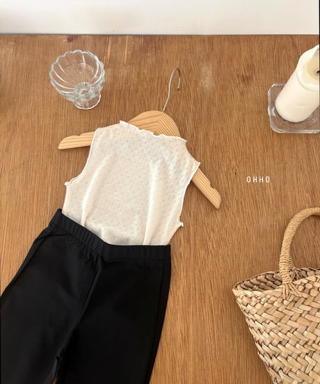 31[予約]ohho eyelet tank top