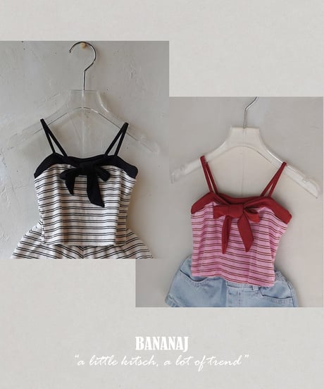 18[予約]BANANAJ pippi ribbon top