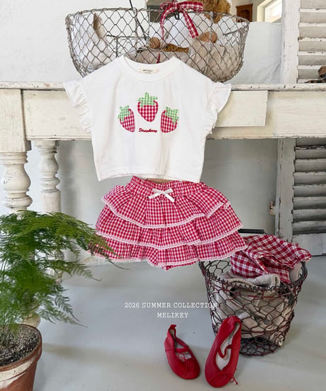 3[予約]melikey strawberry patch t