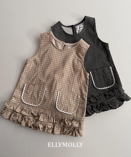 265[予約]ELLYMOLLY little pocket frill ops