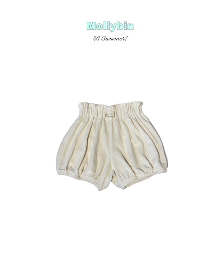 15[予約]Mollybin bebe terry half pants
