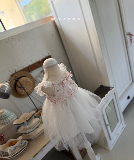 66[予約]marron muel dress(XS-L)