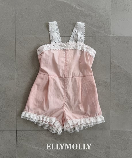 39[予約]ELLYMOLLY pure lace jumpsuit