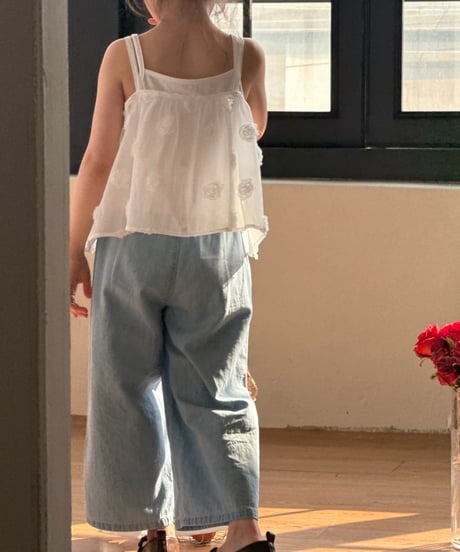 68[予約]ninibello ade denim pants