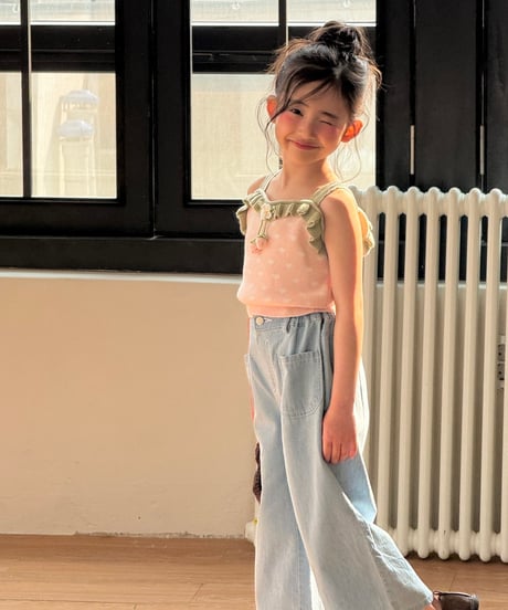 68[予約]ninibello ade denim pants
