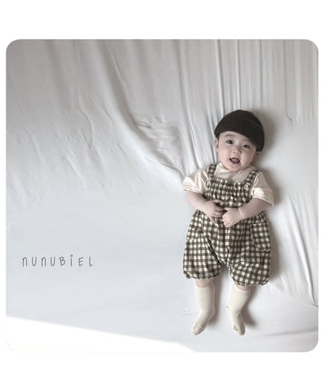 71[予約]nunubiel checkerboard romper