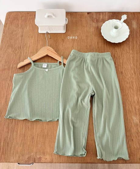38[予約]ohho heart pleated pants