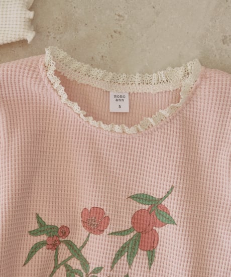 3[予約]momoann peach waffle tee