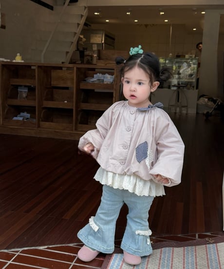 16[予約]mydaughter lala frill denim pants