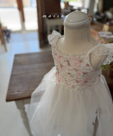66[予約]marron muel dress(XS-L)