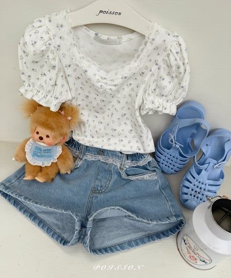 7[予約]poisson flora puff tee