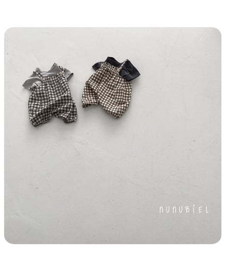 71[予約]nunubiel checkerboard romper