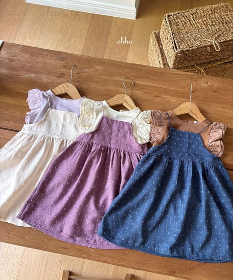 13[予約]ohho angel embroidered wing tee