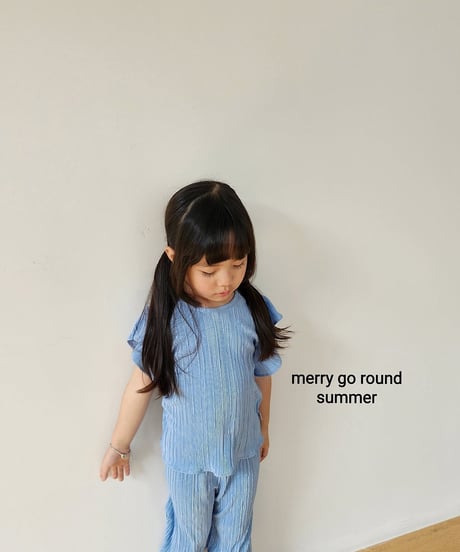 6[予約]merry go round pleated frill set