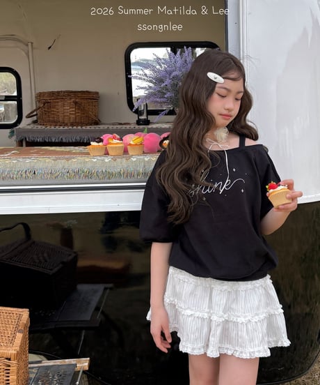 15[予約]matilda&lee cubic lettering tee