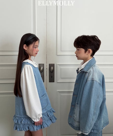 264[予約]ELLYMOLLY denim little pocket ops