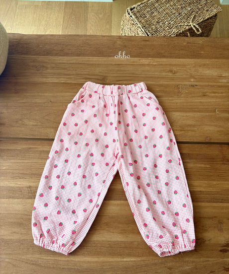 20[予約]ohho berryberry rubber band pants