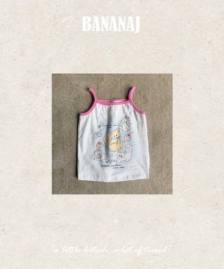 61[予約]BANANAJ dina kitten sleeveless