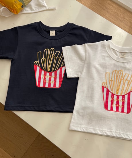 17[予約]ninibello french fries short sleeve t-shirt