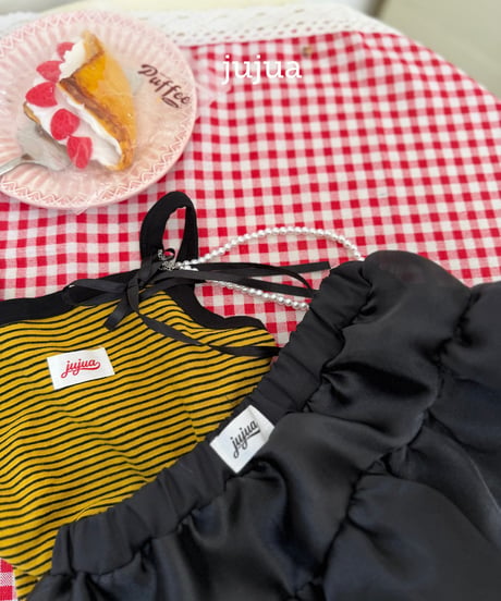 9[予約]jujua striped tank top