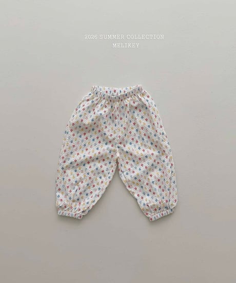 67[予約]melikey jelly flower jogger pants