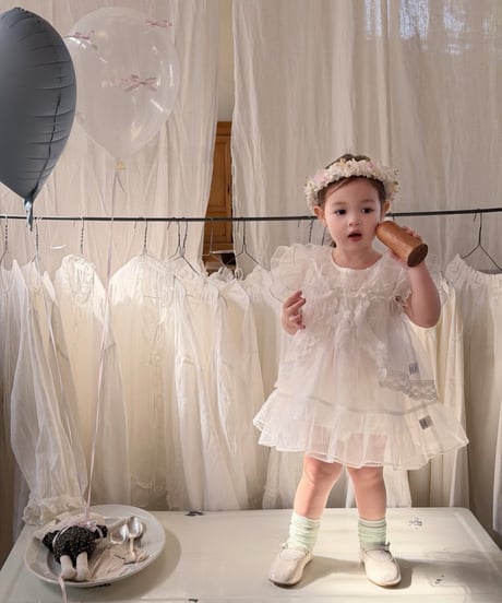 1[予約]mydaughter white angel sasha dress&cardigan set