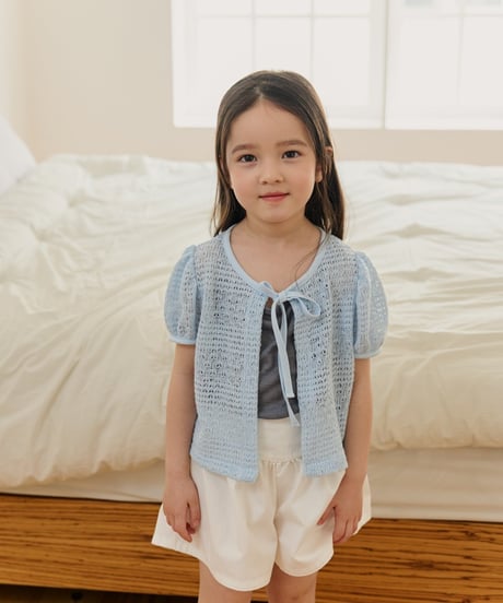 9[予約]mon Atelier blooming ribbon cardigan