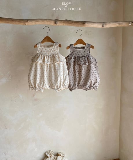 13[予約]elov&monpetitbebe rose jumpsuit