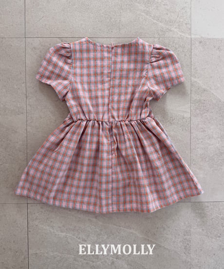 41[予約]ELLYMOLLY mellow check dress