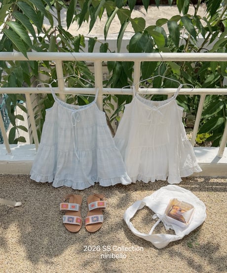 95[予約]ninibello pure tiered dress