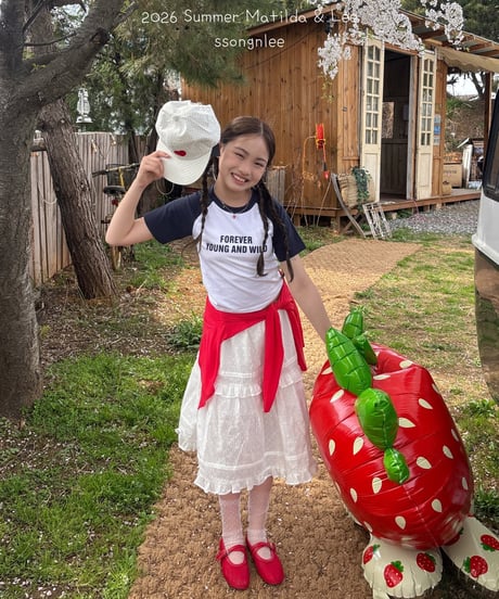 24[予約]matilda&lee forever color block raglan tee