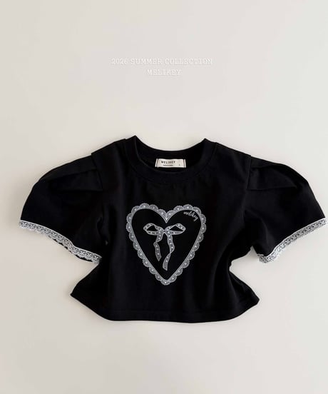 7[予約]melikey heart ribbon t