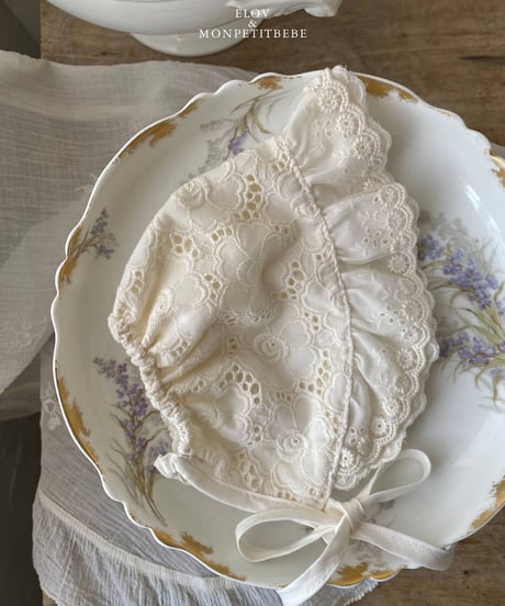 21[予約]elov&monpetitbebe lace bonnet