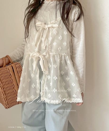 [即納]solana original Floral mist bustier(kids&mom)