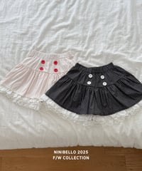 29[予約]送料無料 ninibello bell dot skirt