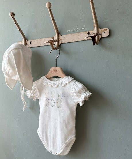 52[予約]monbebe rabbit eyelet suit