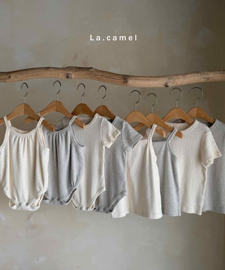 7[予約]La.camel vanilla camisole