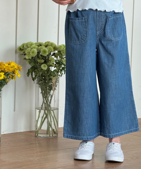 68[予約]ninibello ade denim pants