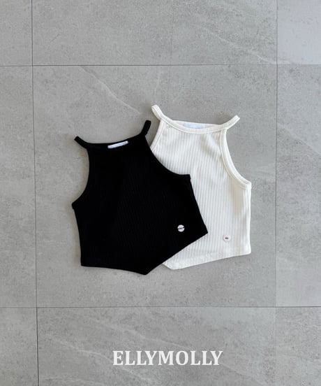 53[予約]ELLYMOLLY clean v-cut sleeveless