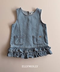 264[予約]ELLYMOLLY denim little pocket ops