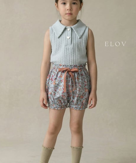 3[予約]elov&monpetitbebe rael collar tee