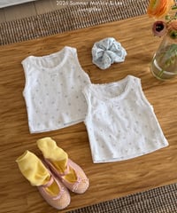 5[予約]matilda&lee eyelet lace tank top