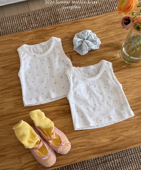 5[予約]matilda&lee eyelet lace tank top