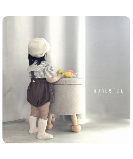 38[予約]nunubiel cool suspender romper