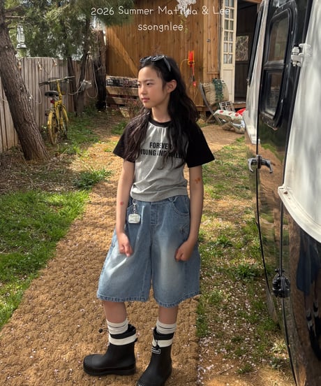 24[予約]matilda&lee forever color block raglan tee