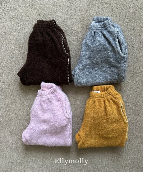 23[予約]ELLYMOLLY fuzzy hug jogger pants