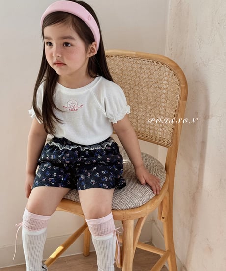 4[予約]poisson girl embroidery tee