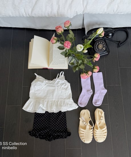 93[予約]ninibello labian tank top blouse