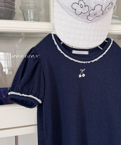 5[予約]poisson cherry puff tee
